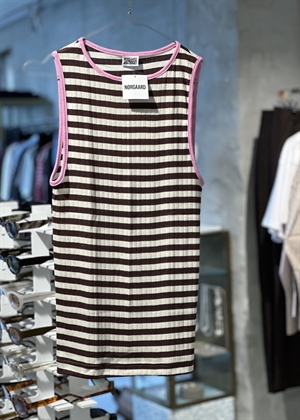 NPS tank top Kontrast Brown/Ecru/L.Pink Nørgaard På Strøget 